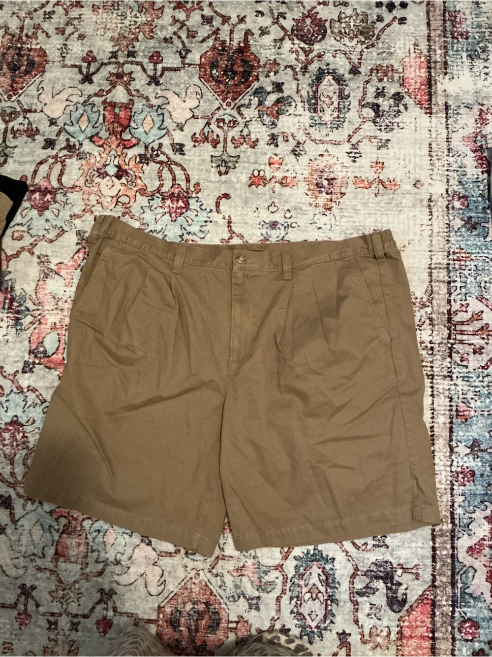 Eddie Bauer Men's Tan Flat Front Shorts NWT